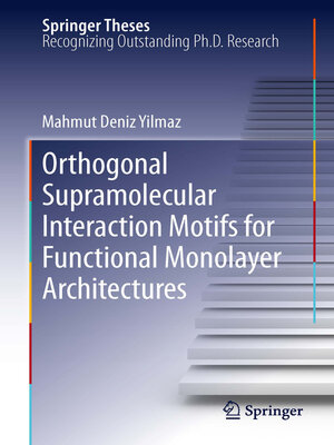 cover image of Orthogonal Supramolecular Interaction Motifs for Functional Monolayer Architectures